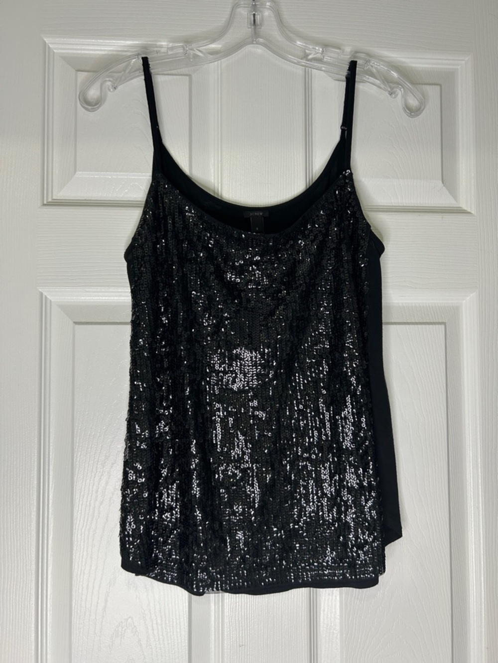 J. Crew Black Sequin Camisole